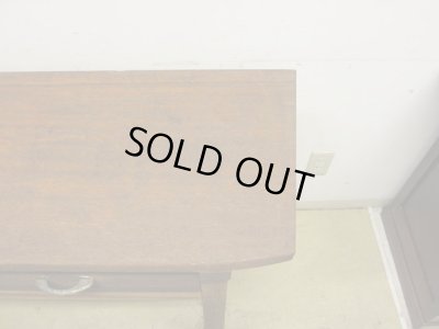 画像7: ヴィンテージ 横長の木製デスク 平机