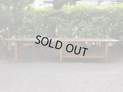 画像2: レトロなデコラトップの横長センターテーブル ローボード