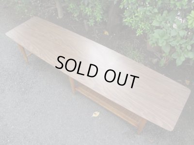 画像4: レトロなデコラトップの横長センターテーブル ローボード