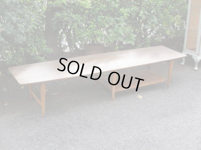 画像3: レトロなデコラトップの横長センターテーブル ローボード