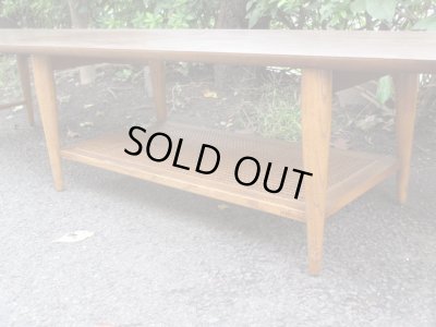 画像6: レトロなデコラトップの横長センターテーブル ローボード