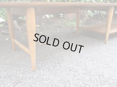 画像8: レトロなデコラトップの横長センターテーブル ローボード