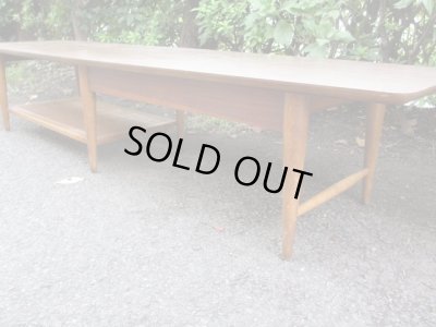 画像5: レトロなデコラトップの横長センターテーブル ローボード