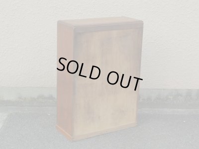 画像3: アンティーク 縦格子ガラス戸の本箱 収納棚