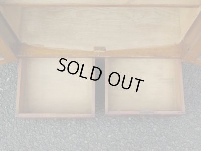 画像13: アンティーク 縦格子ガラス戸の本箱 収納棚