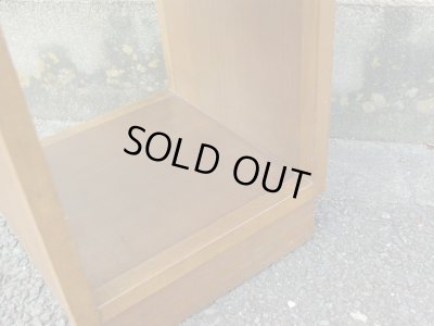 画像11: 深い色味 木製の飾り台 花台