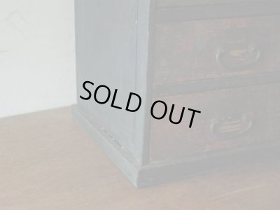 画像9: アンティーク 小ぶりな6杯引出し箪笥 時代家具