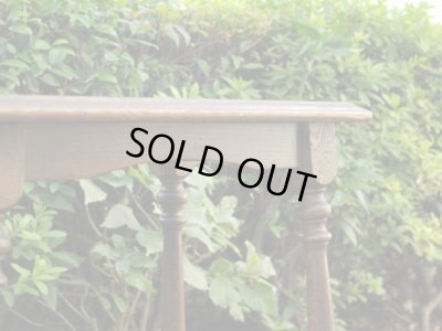 画像5: ヴィンテージ 古い楢材のオケージョナルテーブル サイドテーブル