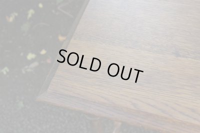 画像13: ヴィンテージ 古い楢材のオケージョナルテーブル サイドテーブル