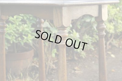 画像6: ヴィンテージ 古い楢材のオケージョナルテーブル サイドテーブル