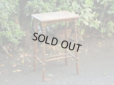 画像2: ヴィンテージ 古い楢材のオケージョナルテーブル サイドテーブル