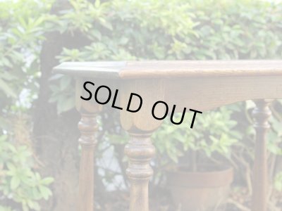 画像4: ヴィンテージ 古い楢材のオケージョナルテーブル サイドテーブル