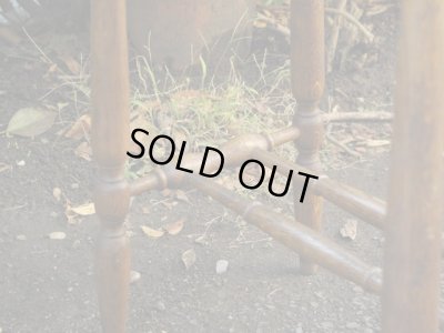 画像9: ヴィンテージ 古い楢材のオケージョナルテーブル サイドテーブル