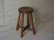 画像3: アンティーク 丸椅子 木製スツール