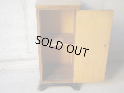 画像5: ヴィンテージ 木味のキャビネット 花台