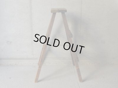 画像2: ヴィンテージ　木製の脚立