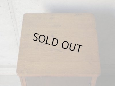 画像6: ヴィンテージ 木味のキャビネット 花台