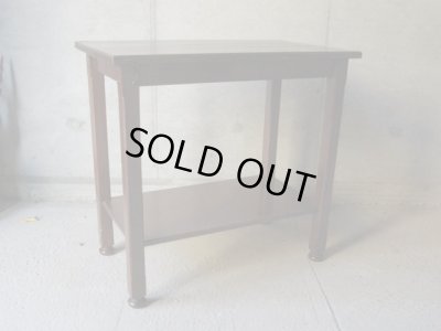 画像3: 古い木製デスク サイドテーブル