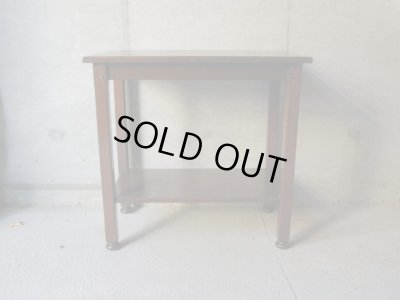 画像2: 古い木製デスク サイドテーブル