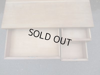 画像10: アンティーク　桜材の片袖デスク