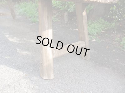 画像5: 古い木製ベンチ アンティーク