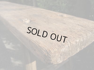 画像3: 古い木製ベンチ アンティーク