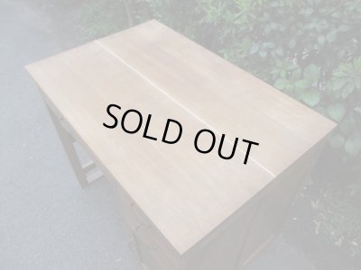 画像5: アンティーク　桜材の片袖デスク