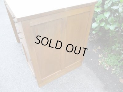 画像9: アンティーク　桜材の片袖デスク