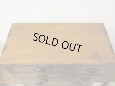 画像5: アンティーク　ケヤキ材の6杯引出し ドロワー