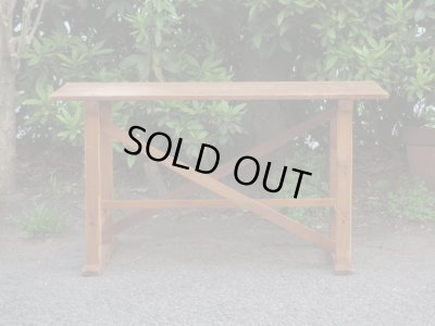 画像3: 古い木味のベンチ