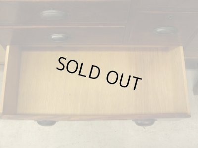 画像10: アンティーク　ケヤキ材の6杯引出し ドロワー