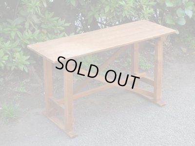 画像2: 古い木味のベンチ