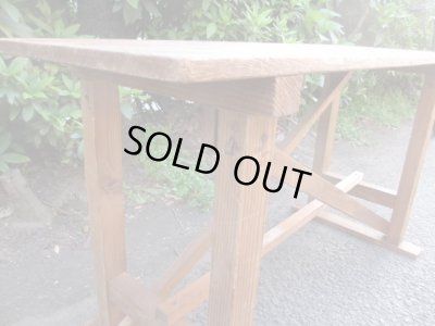 画像7: 古い木味のベンチ