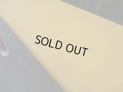 画像4: ヴィンテージ　レトロポップなジムベンチ黄（２）