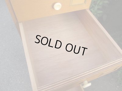 画像13: ヴィンテージ 木味の10杯引出し A4書類棚（２）