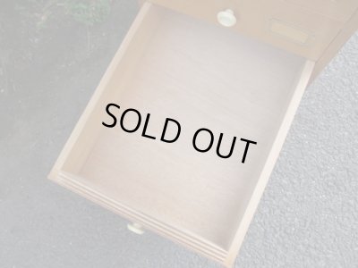 画像10: ヴィンテージ 木味の10杯引出し A4書類棚（１）