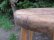 画像7: アンティーク 木製スツール 丸椅子