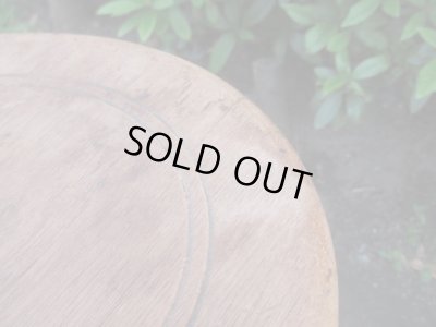 画像5: アンティーク 木製スツール 丸椅子