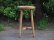 画像2: アンティーク 木製スツール 丸椅子