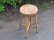 画像3: アンティーク 木製スツール 丸椅子