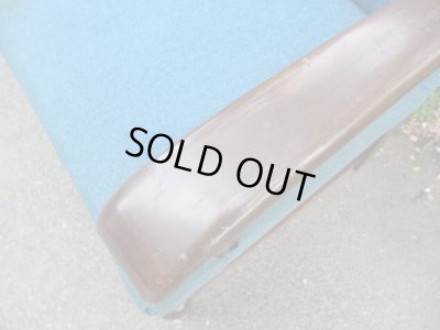 画像11: アンティーク ブルーの一人掛けソファ アームチェア（２）