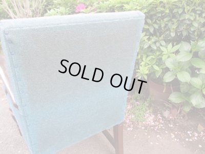 画像7: アンティーク ブルーの一人掛けソファ アームチェア