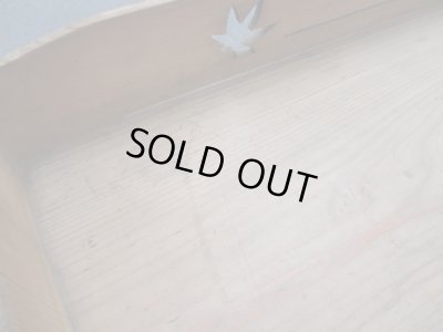 画像14: アンティーク　木味のガラス戸棚