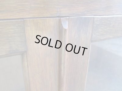 画像10: ヴィンテージ 木味良いガラス本箱 キャビネット 楢材