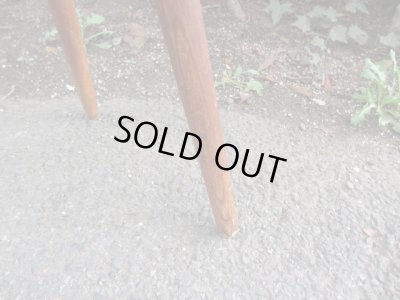 画像9: アンティーク　くすんだカーキ色のリングスツール 丸椅子