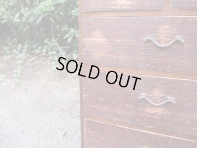 画像7: アンティーク　深い木味の5杯小引出し