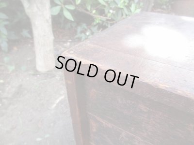 画像6: アンティーク 深い木味の3杯小引出し A4