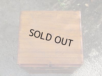 画像4: アンティーク　深い木味の5杯小引出し