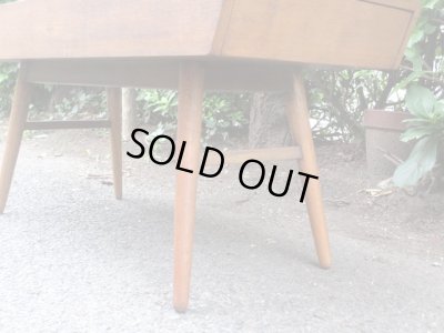 画像7: ヴィンテージ 枯れた木味のセンターテーブル