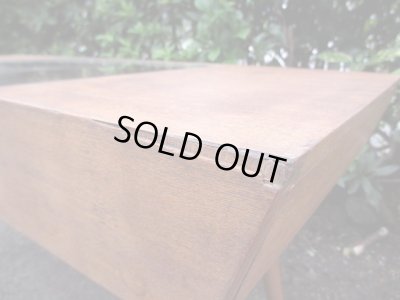 画像8: ヴィンテージ 枯れた木味のセンターテーブル